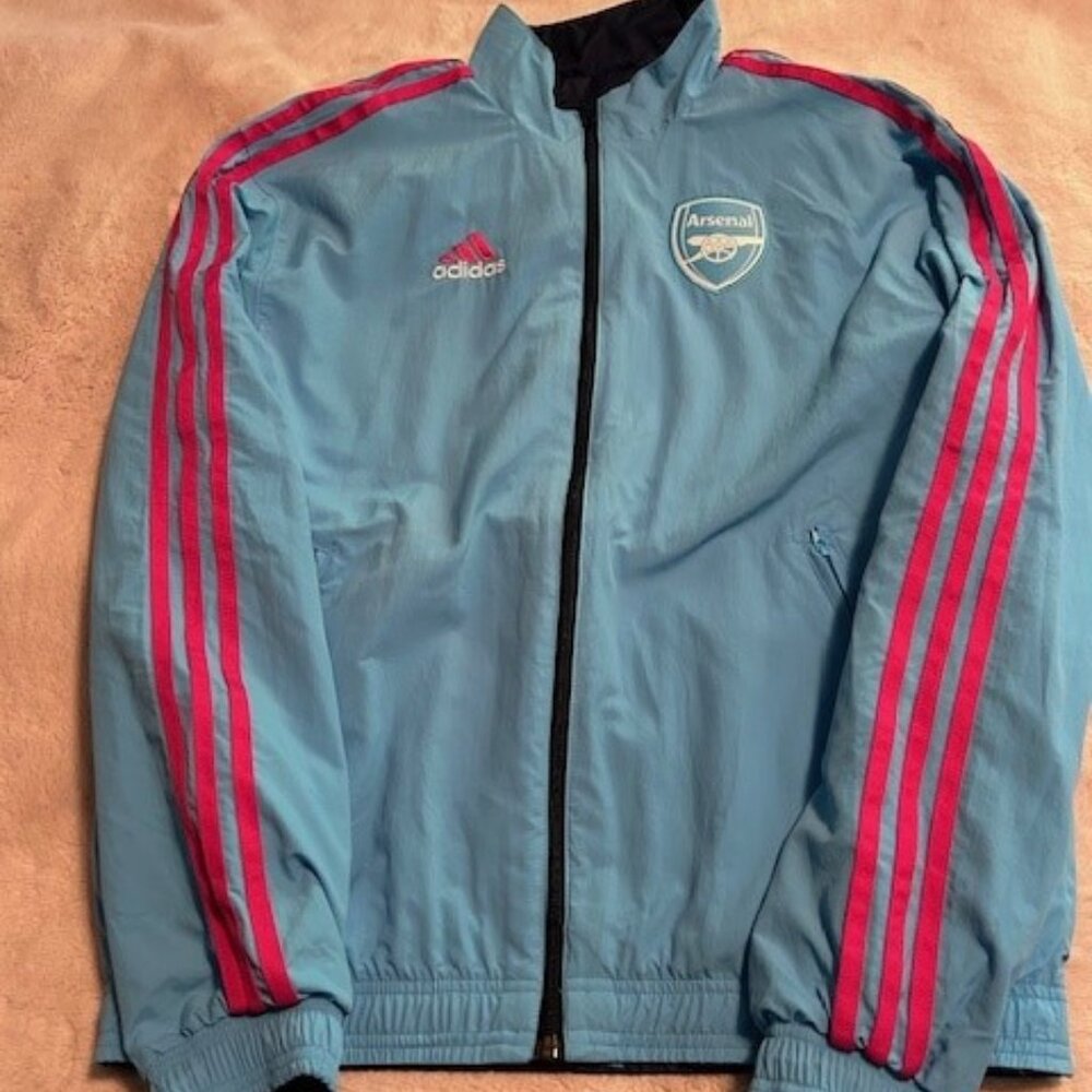 Adidas Arsenal Team Logo Anthem Reversible Jacket